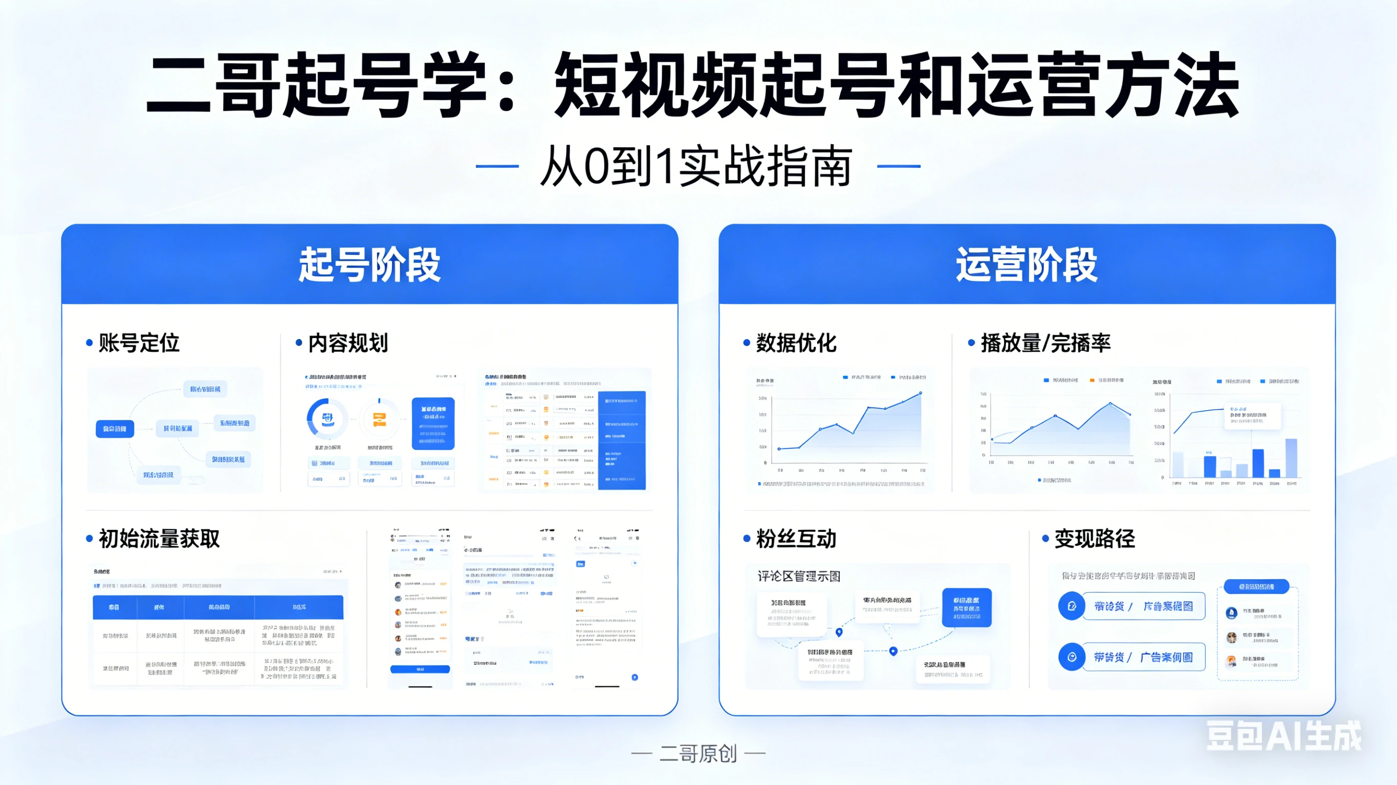 【精】二哥起号学：短视频起号和运营方法